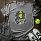 Pickleball Chick Funny Pickleball T Shirt T-Shirt — Sport Grey