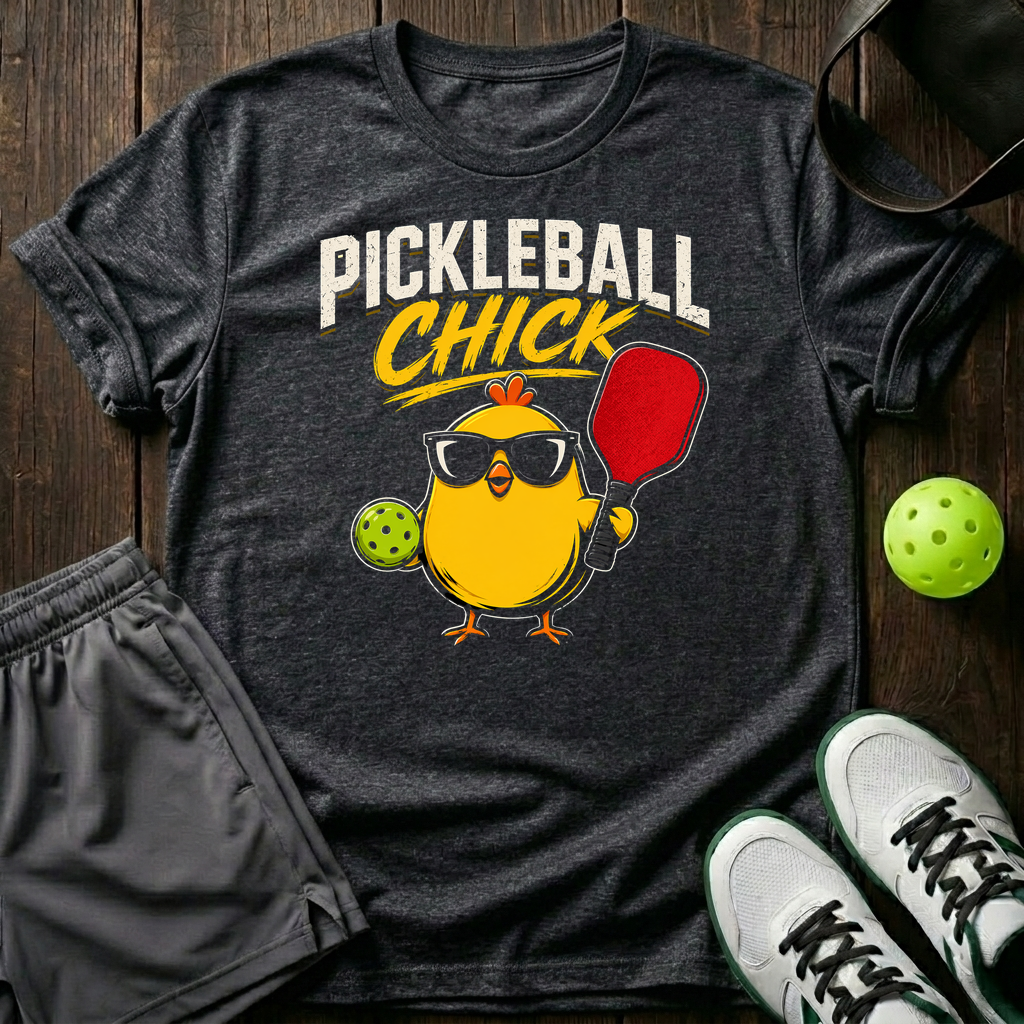 Pickleball Chick T-Shirt — Dark Heather