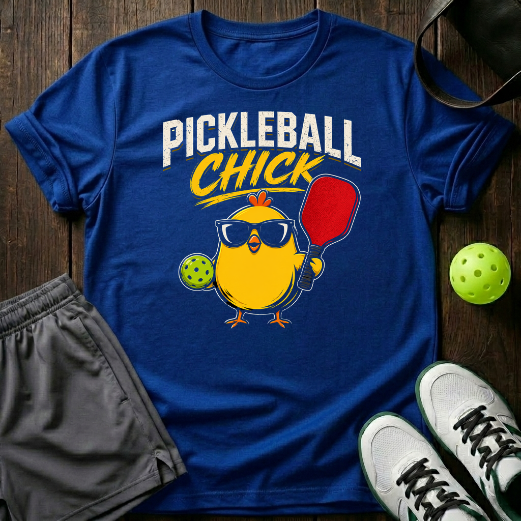 Pickleball Chick T-Shirt — Royal