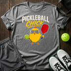 Pickleball Chick T-Shirt — Sport Grey
