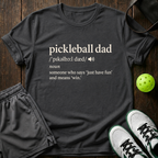Pickleball Dad Definition T-Shirt — Charcoal