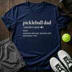 Pickleball Dad Definition T-Shirt — Navy