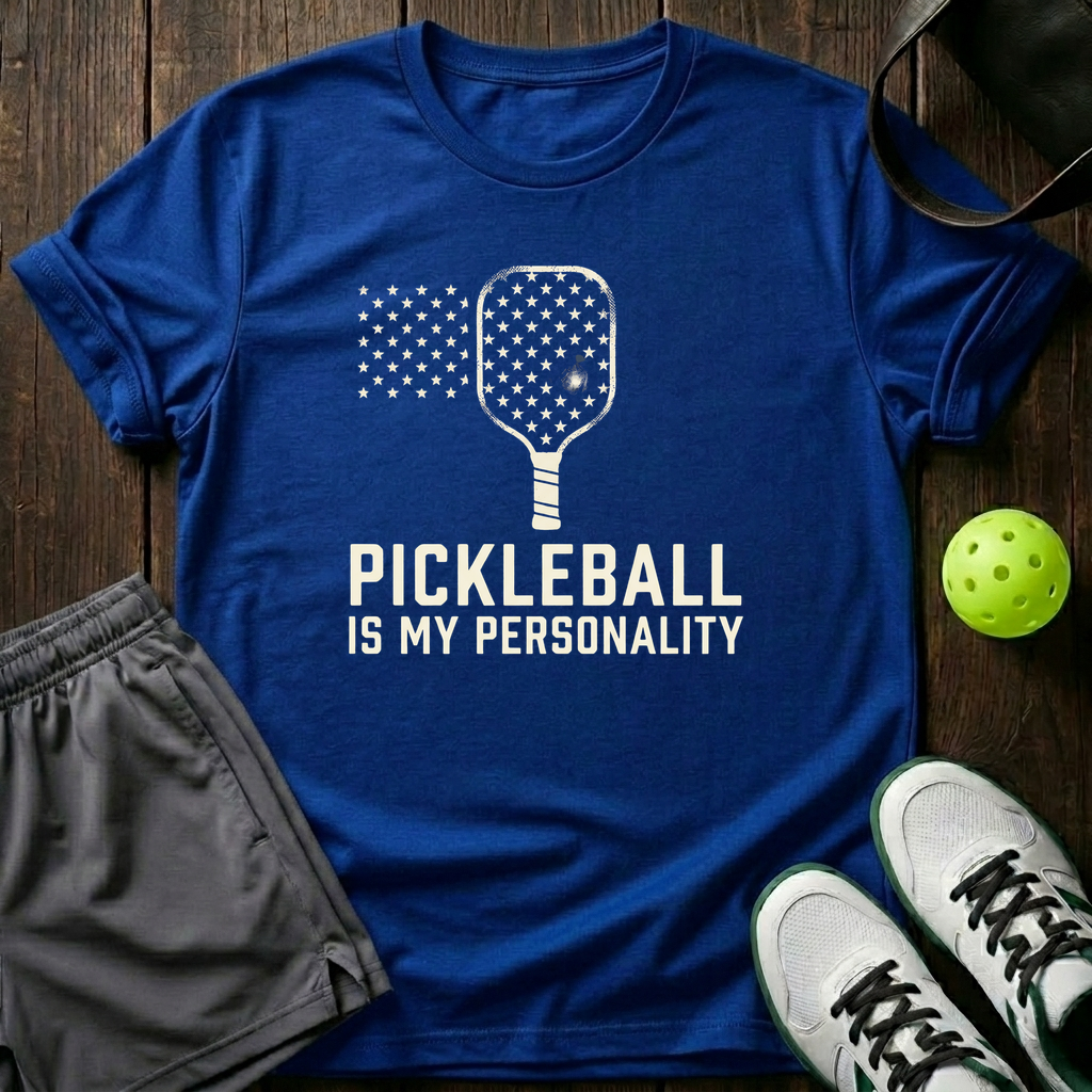 Pickleball Is My Personality T-Shirt — Royal