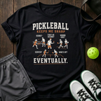 Pickleball Keep Me Sharp T-Shirt — Black