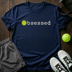 Pickleball Obsessed T-Shirt — Navy