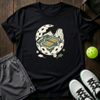 Pickleball Sanctuary Reveal T-Shirt — Black