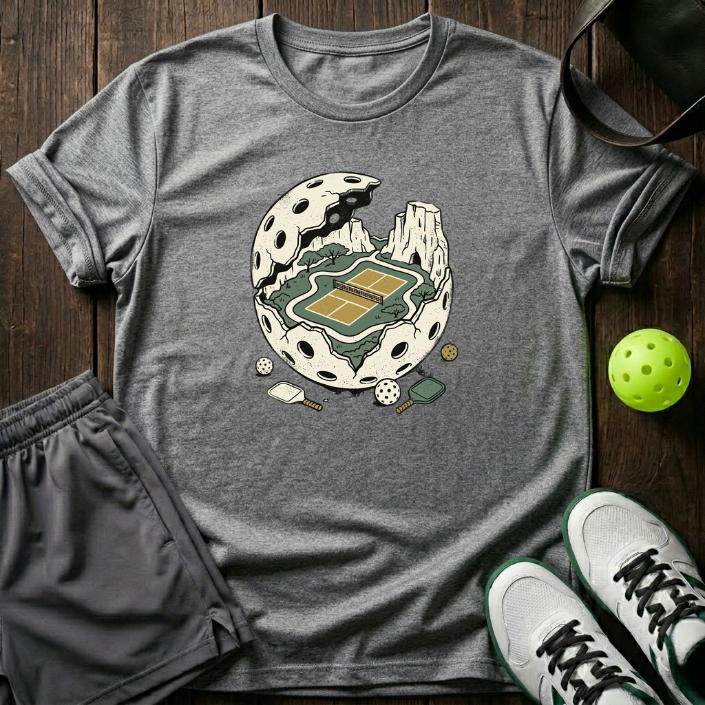 Pickleball Sanctuary Reveal T-Shirt — Sport Grey