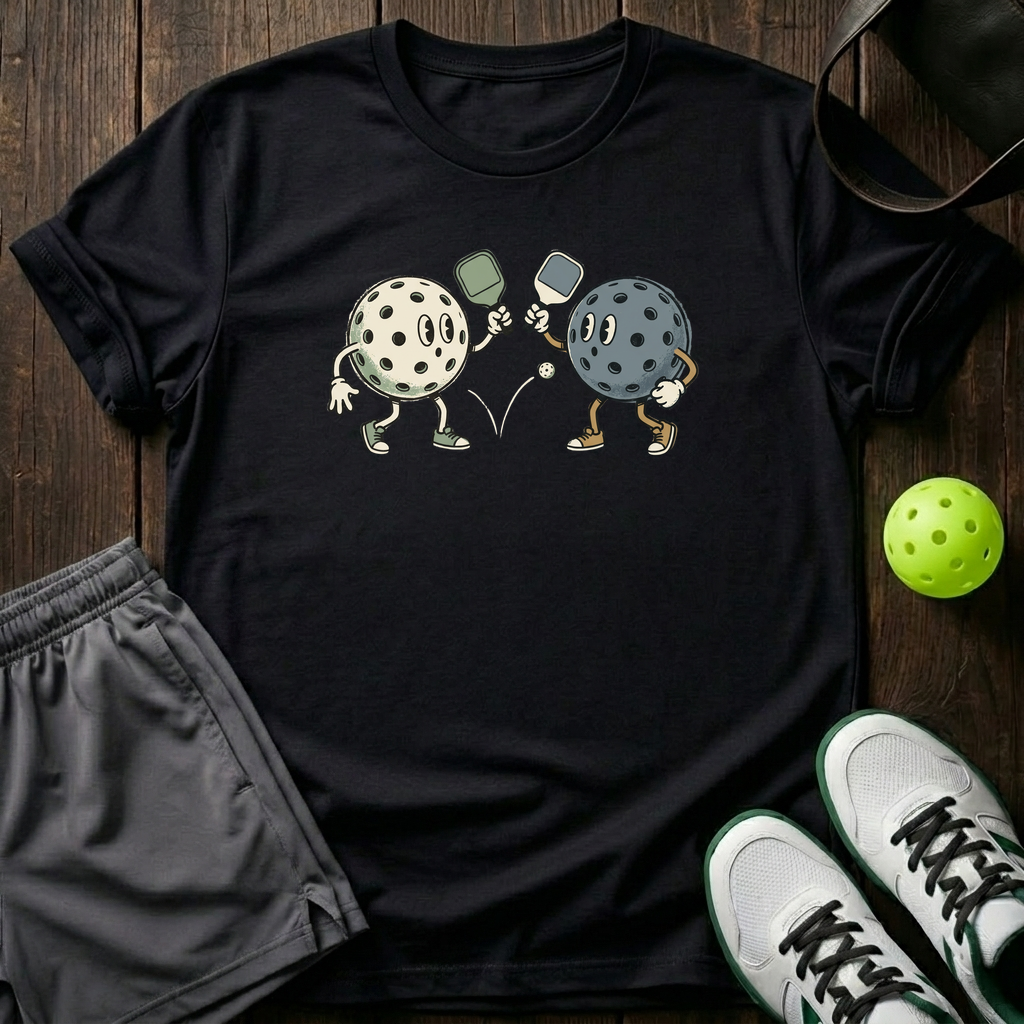 Retro Dink Balls T-Shirt — Black