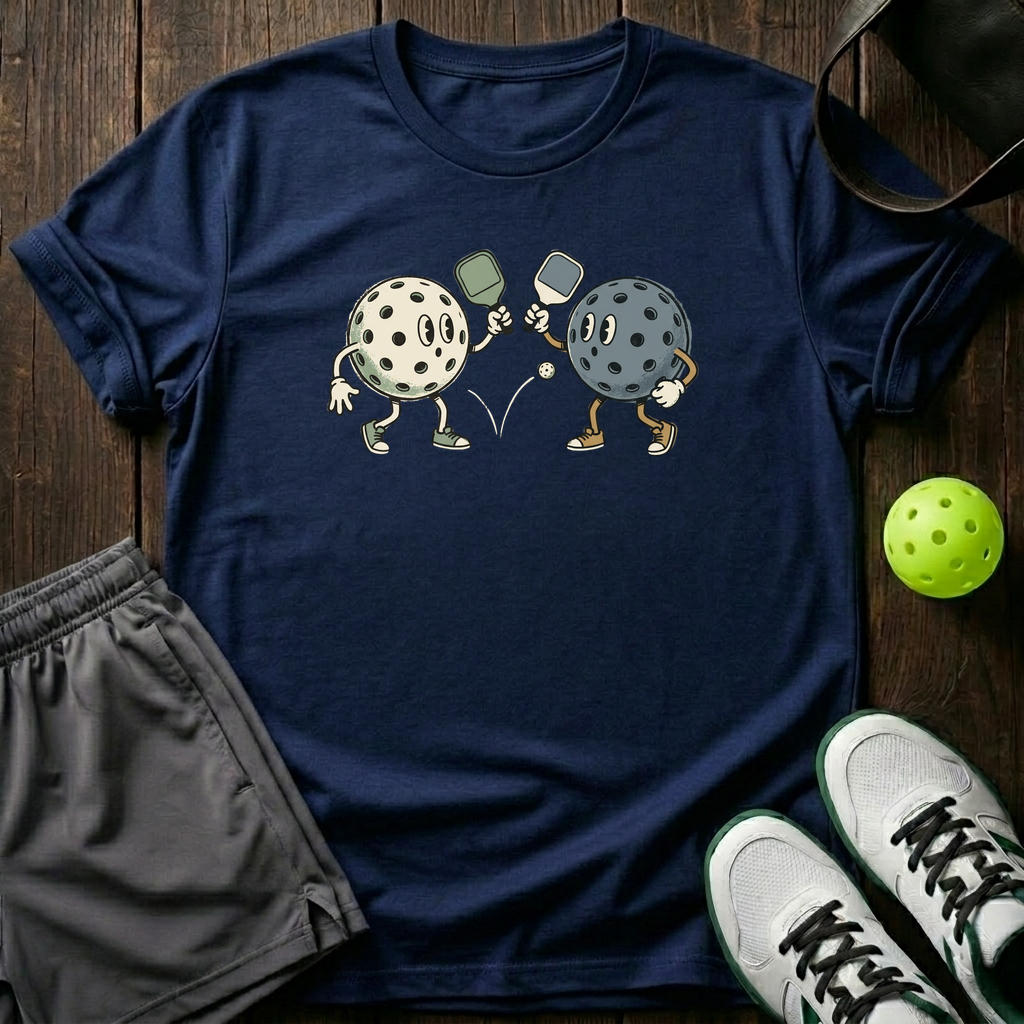 Retro Dink Balls T-Shirt — Navy