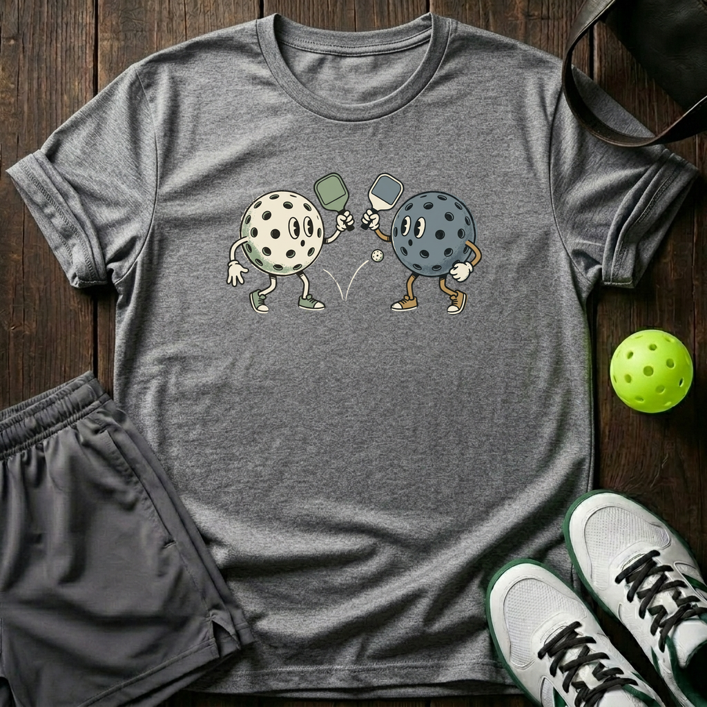Retro Dink Balls T-Shirt — Sport Grey