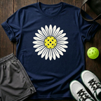 Retro Pickle Wildflower T-Shirt — Navy