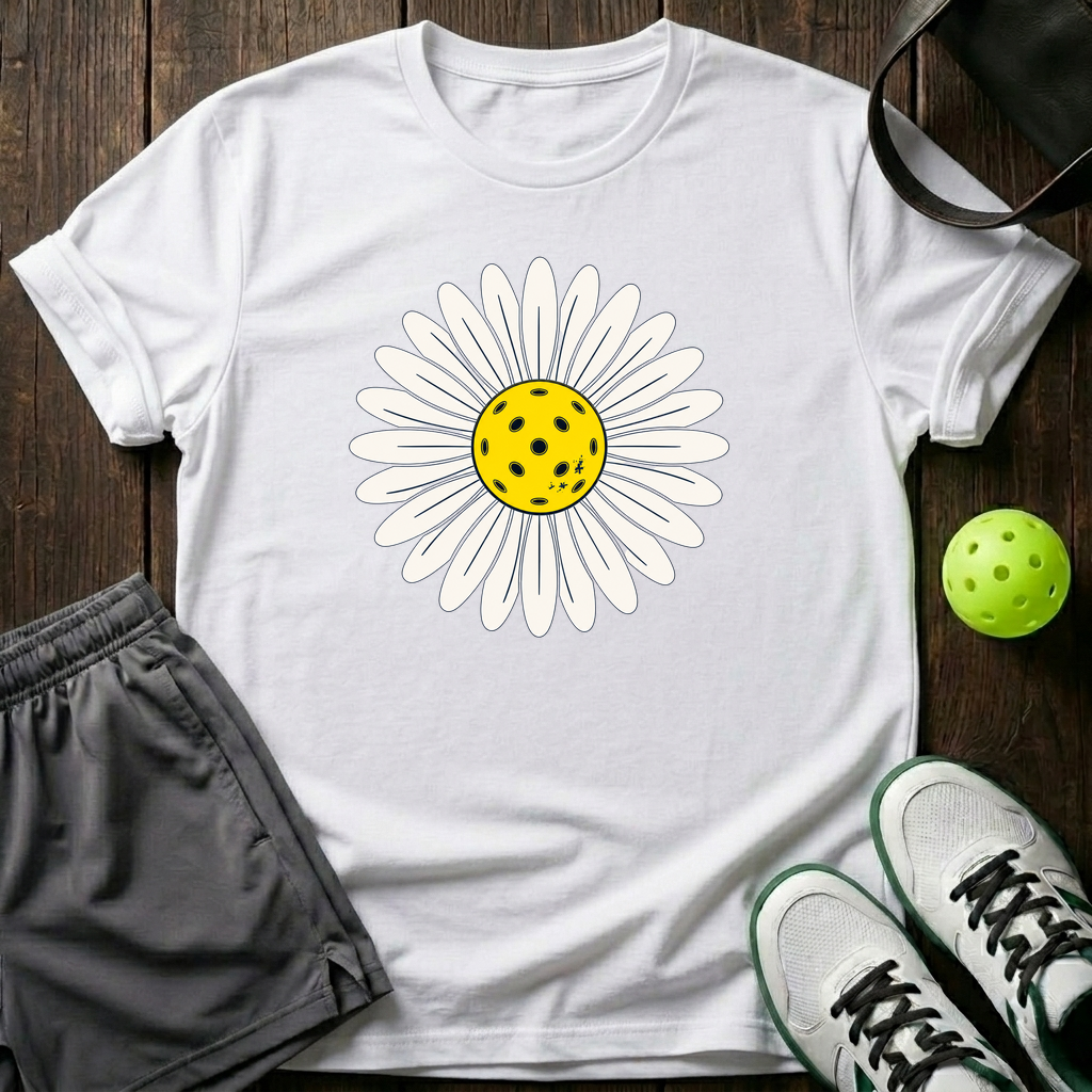 Retro Pickle Wildflower T-Shirt — White