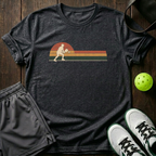 Retro Pickleball T-Shirt — Dark Heather
