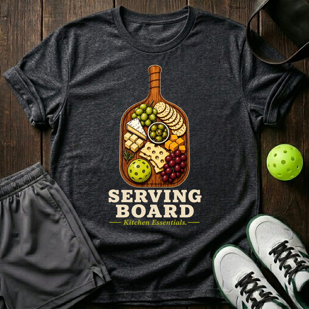 Serving Board T-Shirt — Dark Heather
