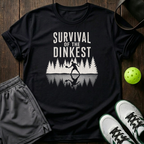 Survival Of The Dinkest T-Shirt — Black