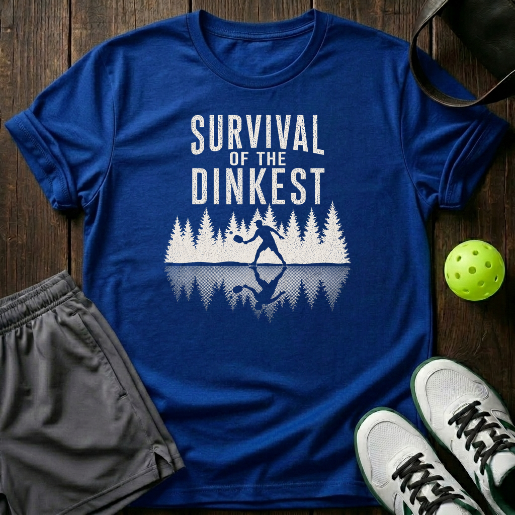 Survival Of The Dinkest T-Shirt — Royal