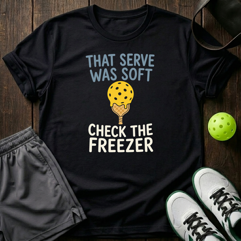 That Serve Was Soft T-Shirt — Black