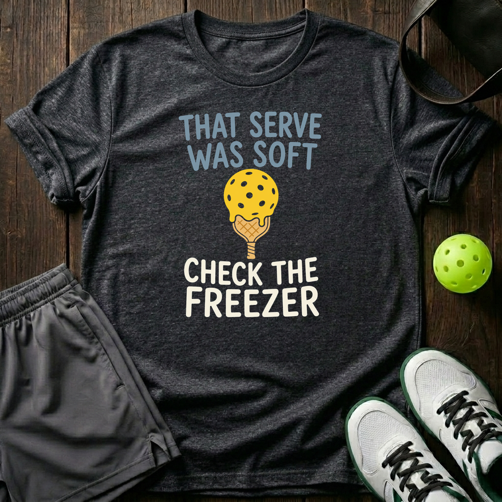 That Serve Was Soft T-Shirt — Dark Heather