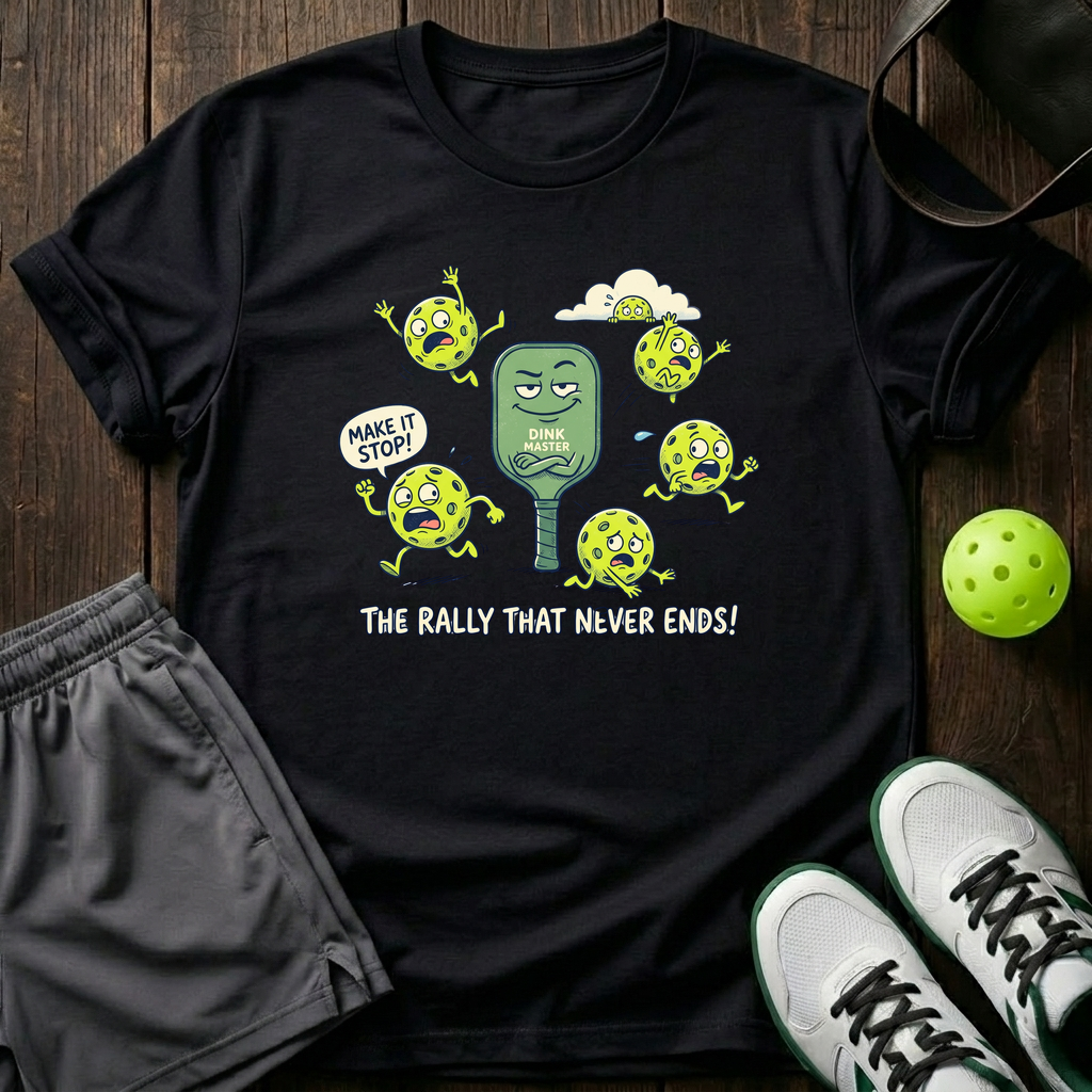 The Rally That Never End T-Shirt — Black