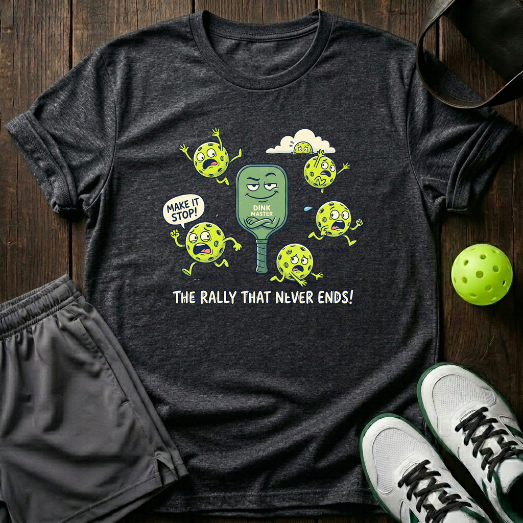 The Rally That Never End T-Shirt — Dark Heather
