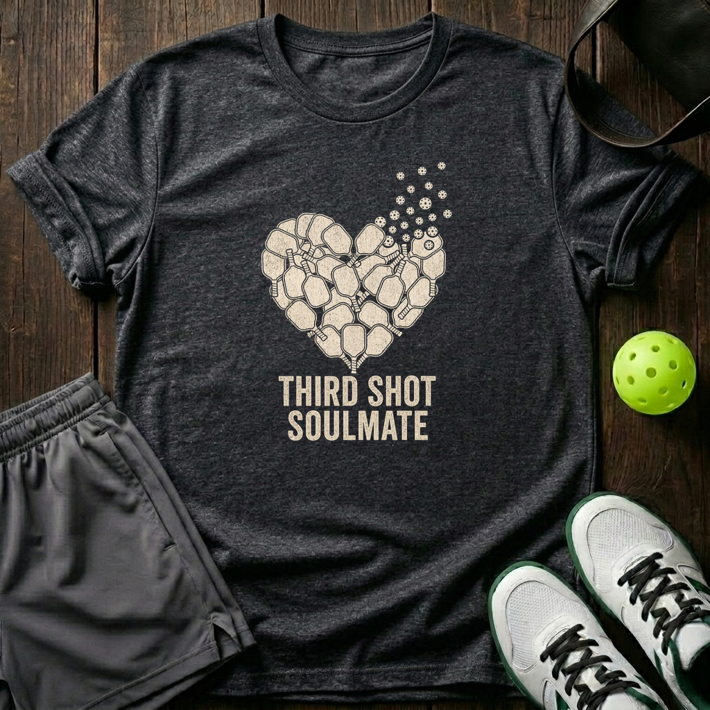 Third Shot Soul Mate T-Shirt — Dark Heather