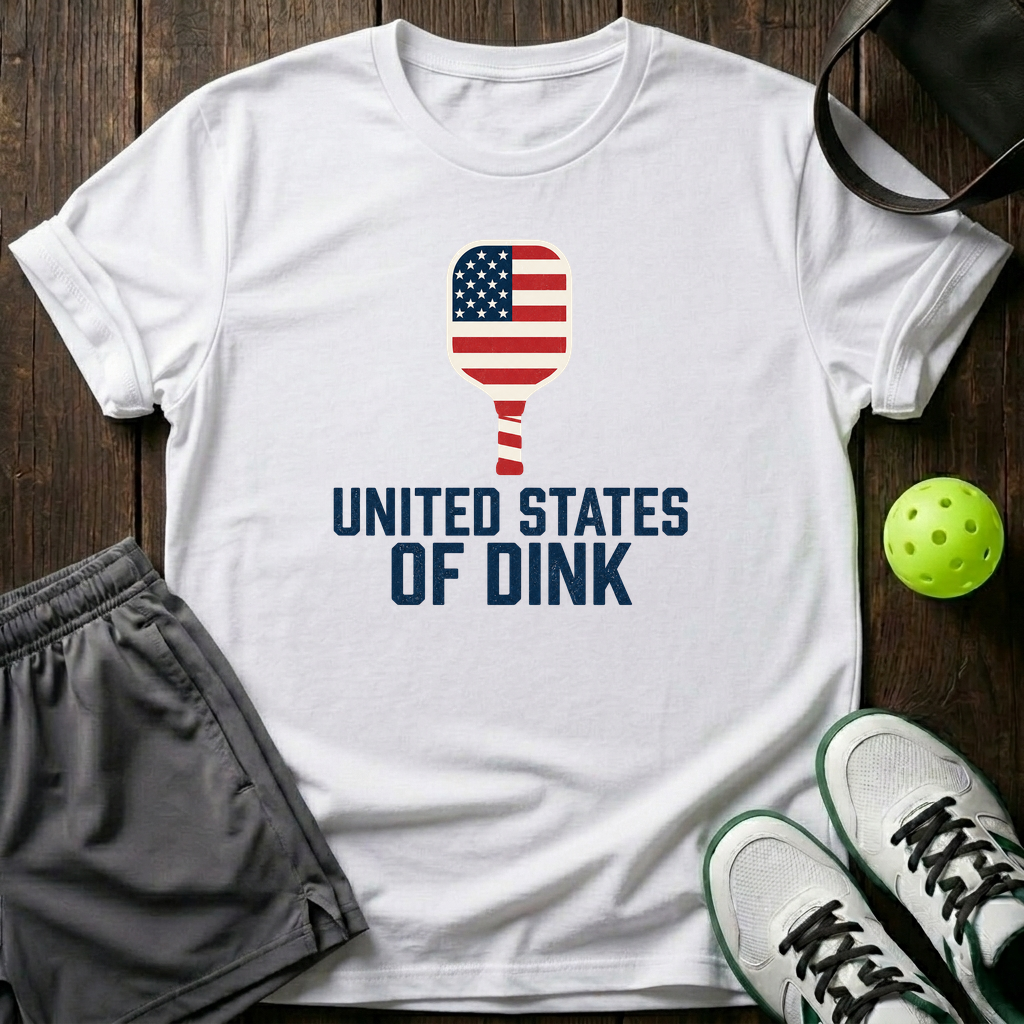 United States Of Dink T-Shirt — White