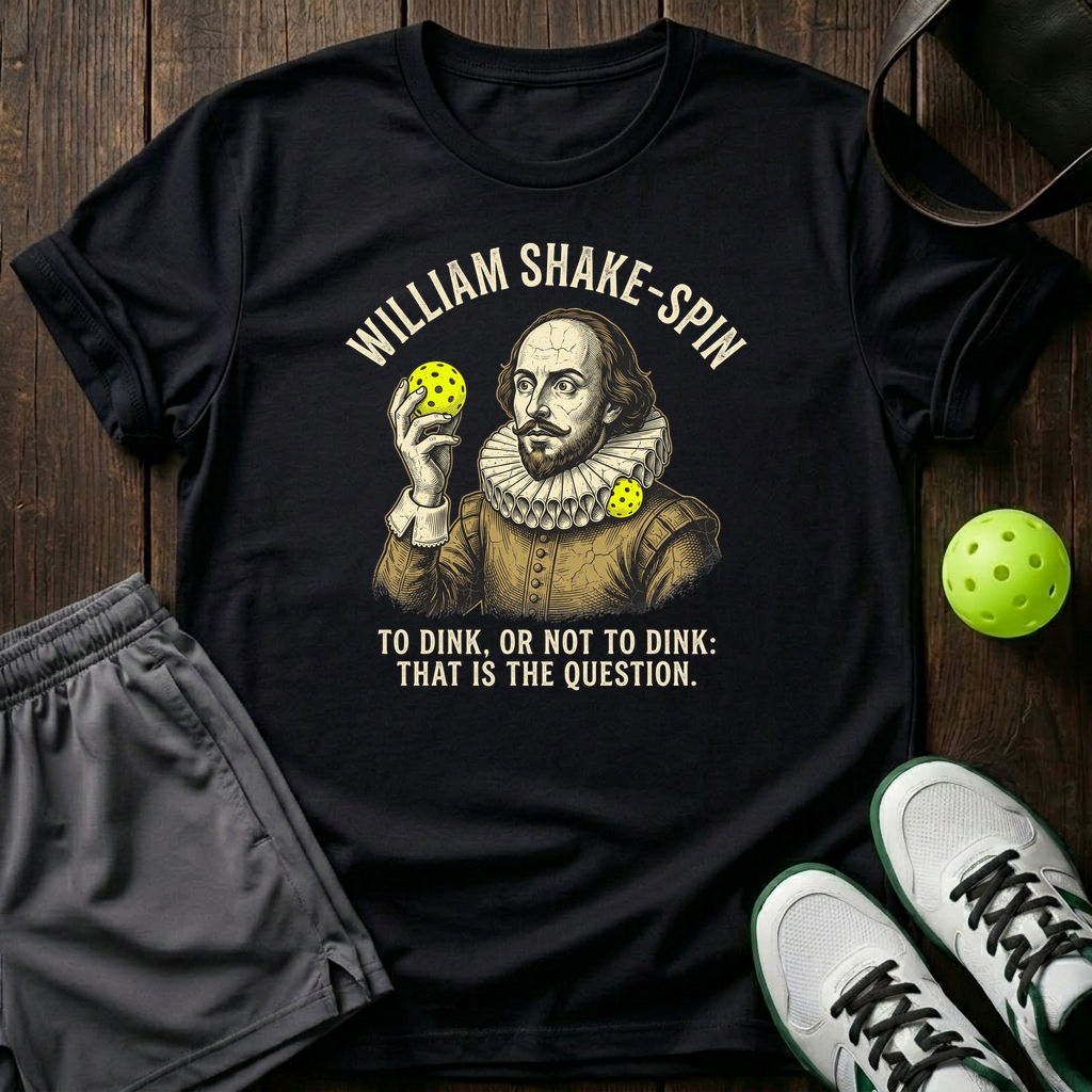 William Shake Spin T-Shirt — Black