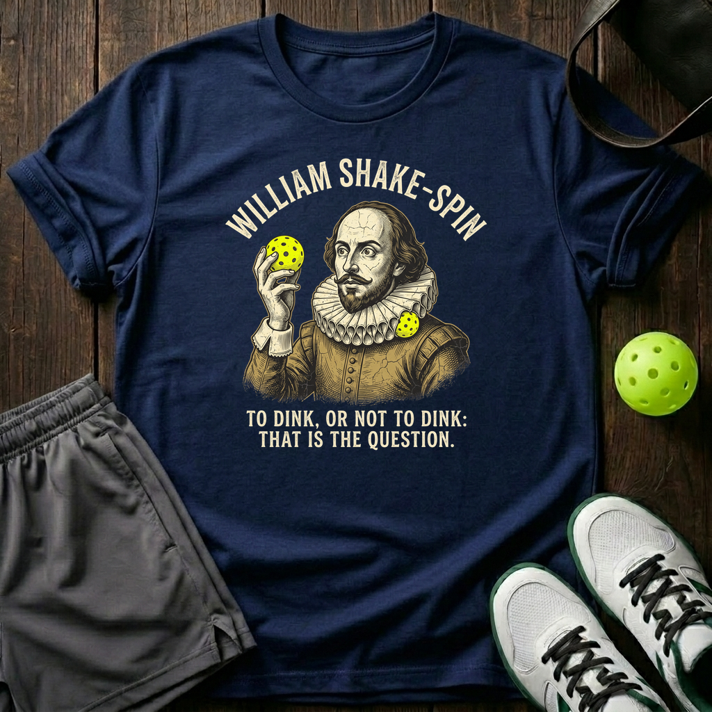 William Shake Spin T-Shirt — Navy
