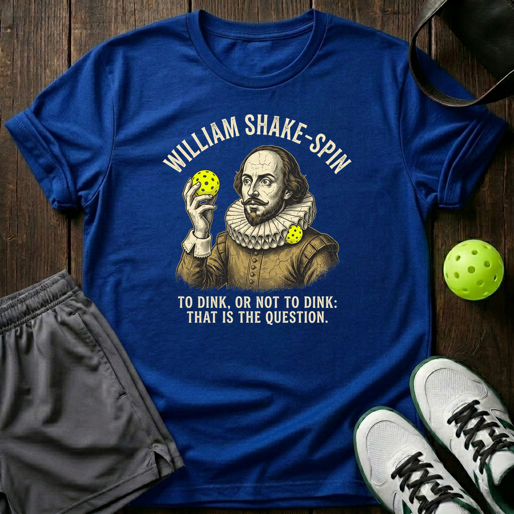 William Shake Spin T-Shirt — Royal