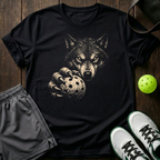 Wolf Mode Pickleball T-Shirt — Black