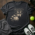 Wolf Mode Pickleball T-Shirt — Dark Heather