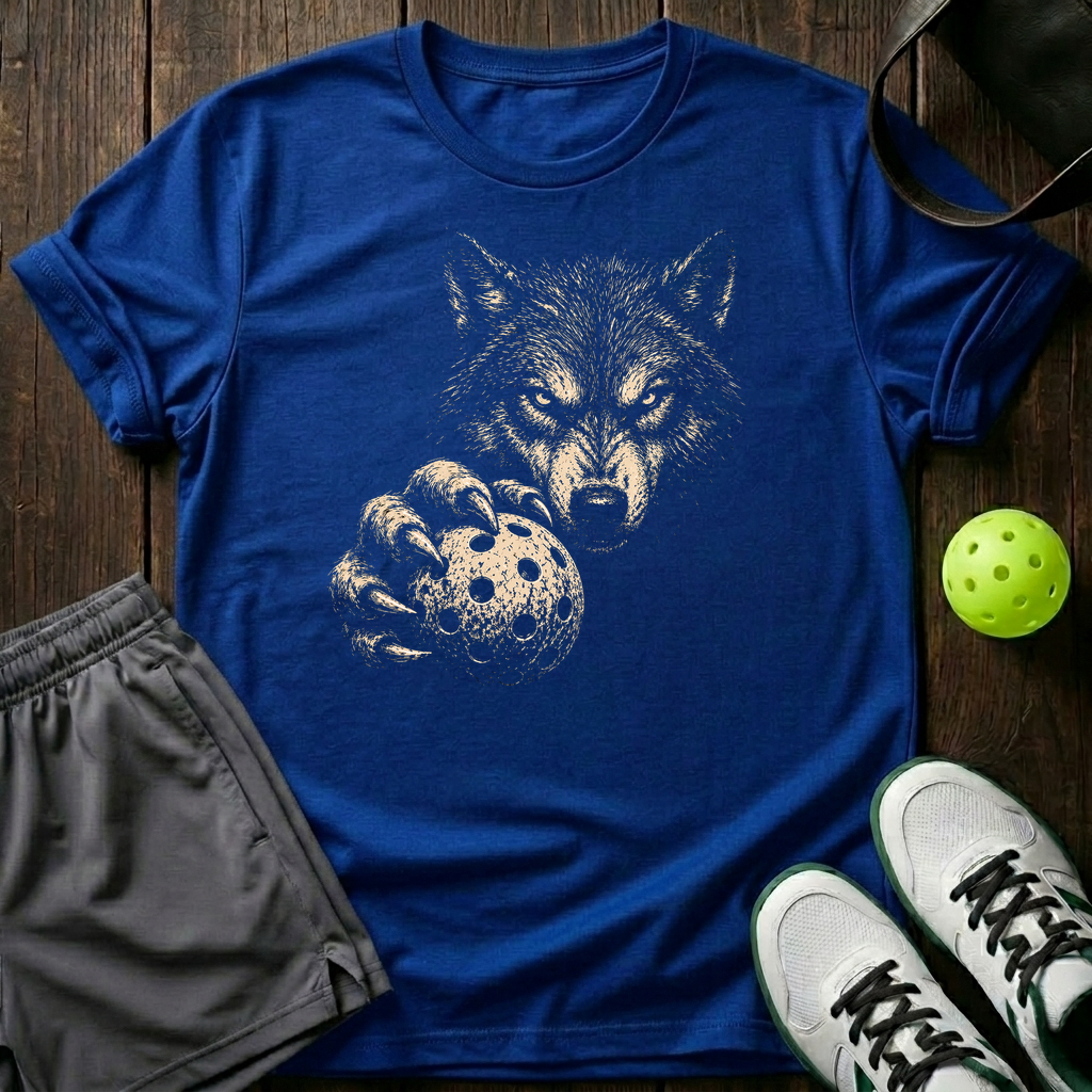 Wolf Mode Pickleball T-Shirt — Royal