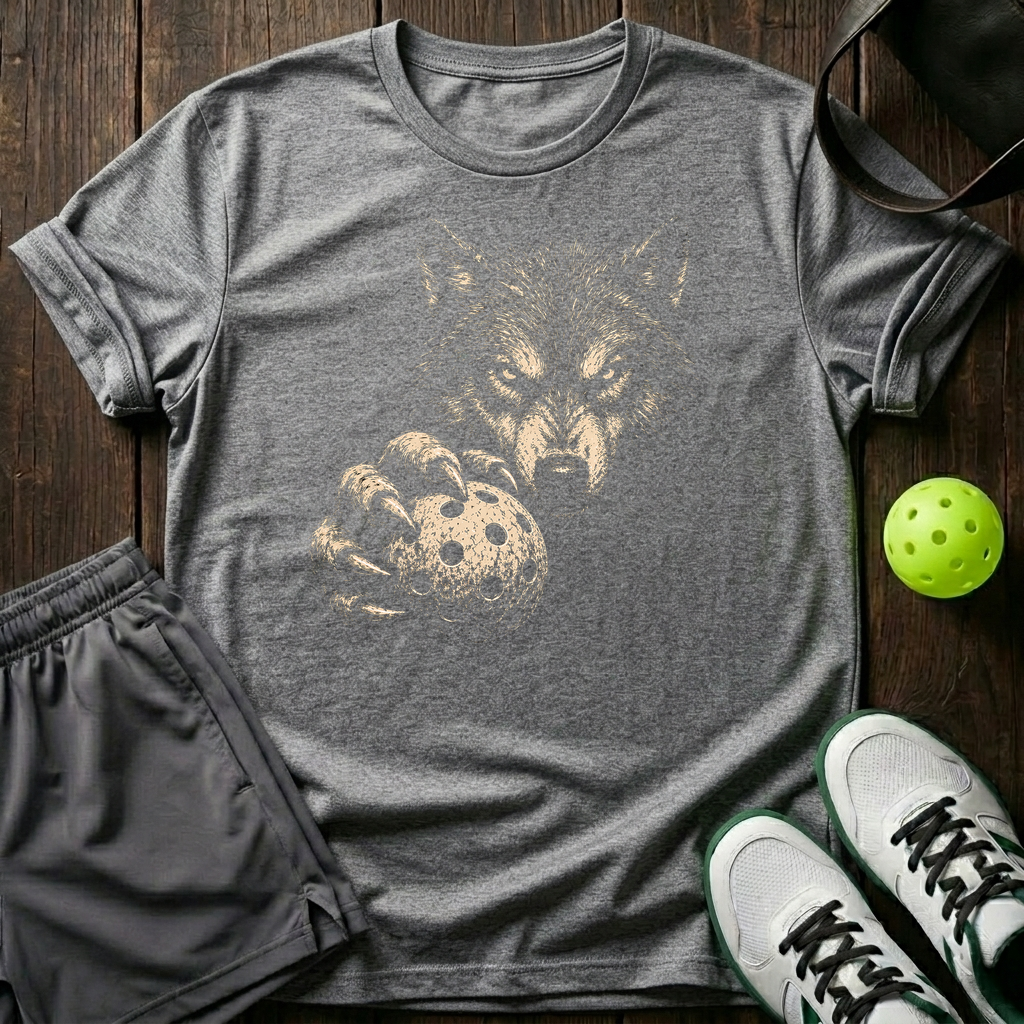Wolf Mode Pickleball T-Shirt — Sport Grey